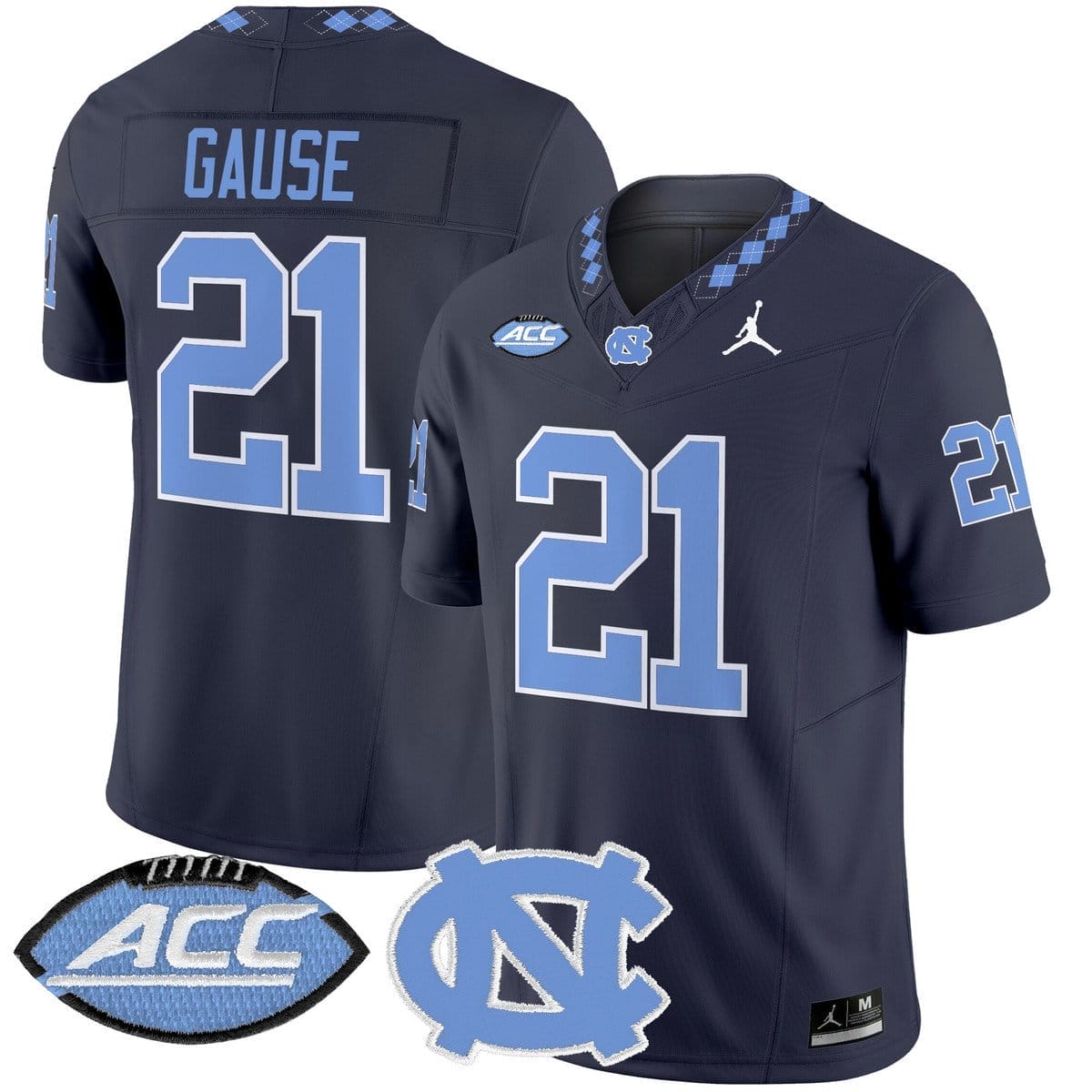 Davion Gause Jersey #21 North Carolina Tar Heels 2025 Limited Stitched - Image 5