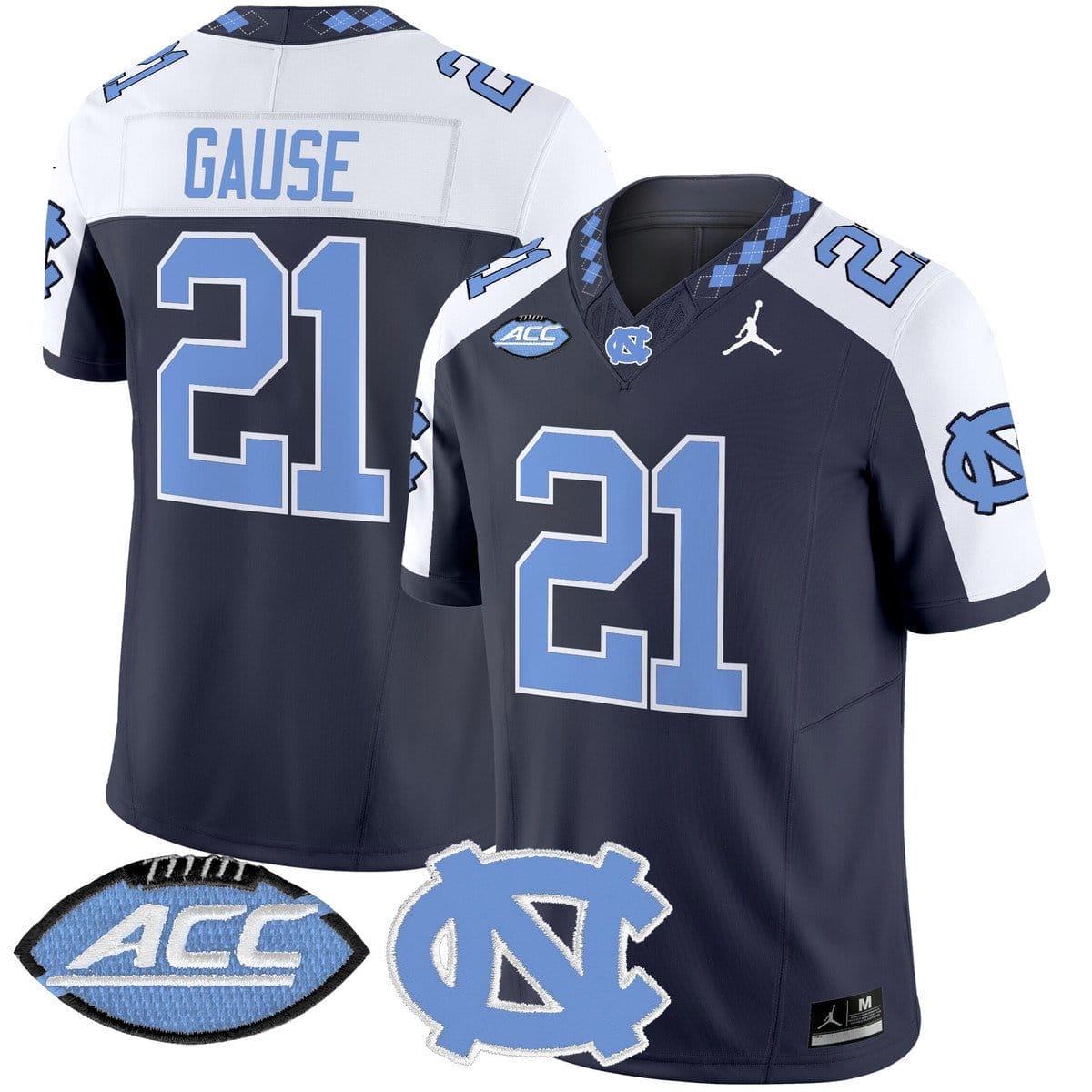 Davion Gause Jersey #21 North Carolina Tar Heels 2025 Limited Stitched - Image 4