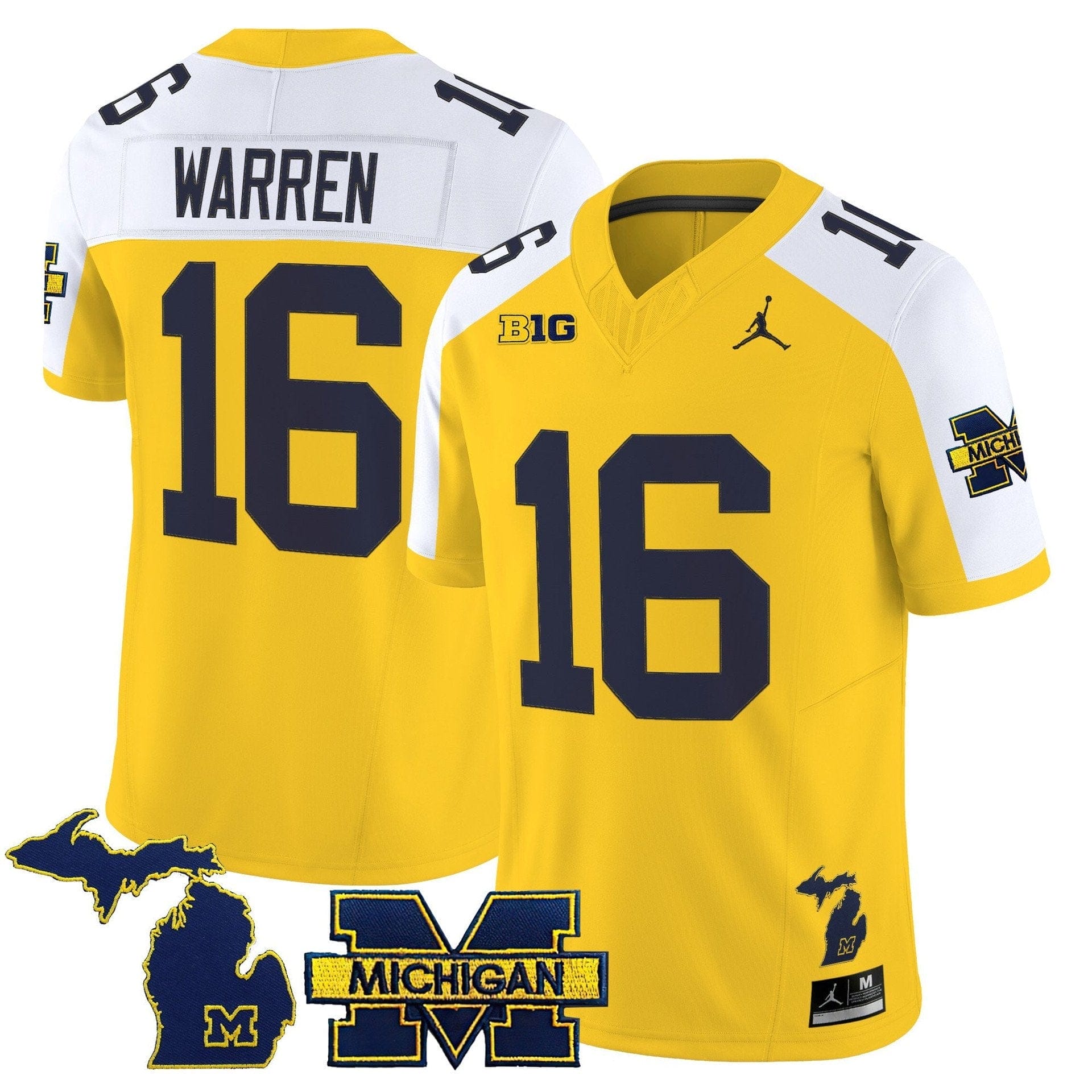 Davis Warren Jersey #16 Michigan Wolverines 2025 Limited V2 Stitched - Image 2