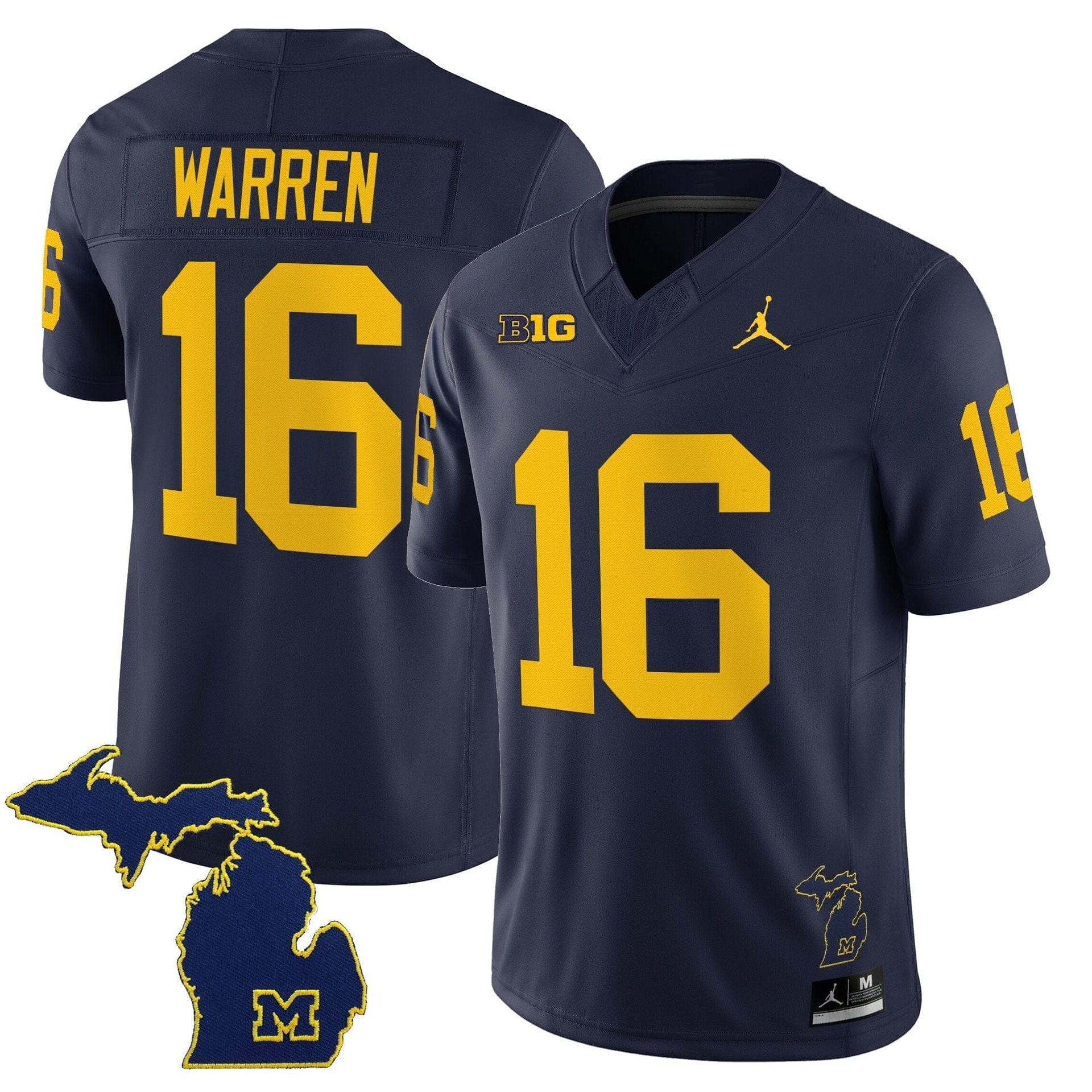 Davis Warren Jersey #16 Michigan Wolverines 2025 Limited V2 Stitched - Image 5