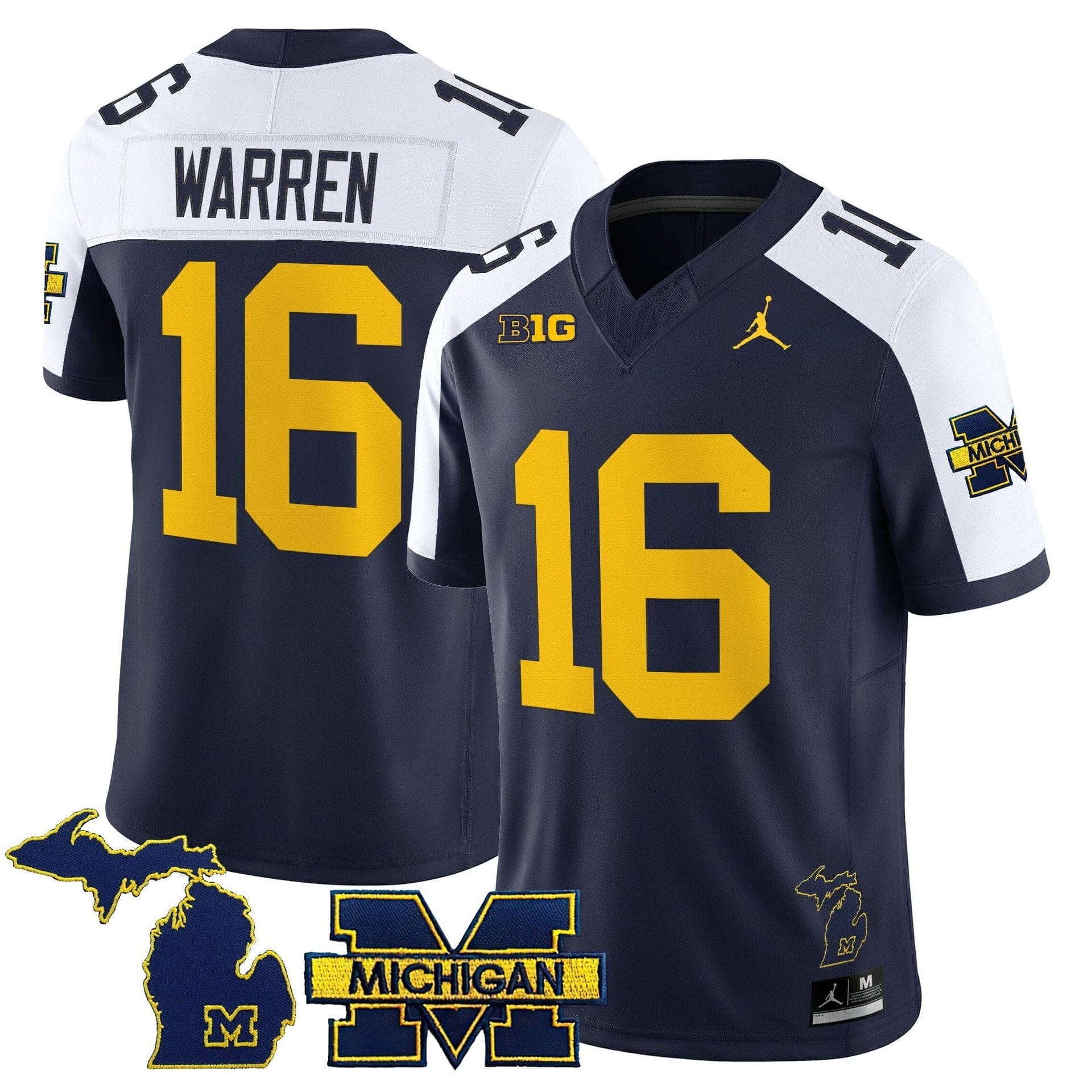 Davis Warren Jersey #16 Michigan Wolverines 2025 Limited V2 Stitched - Image 4