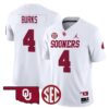 Deion Burks Jersey 4 Oklahoma Sooners 2025 Vapor Limited Stitched White 0ad63b3d 2114 4cf3 bc76 840aa75ac20a