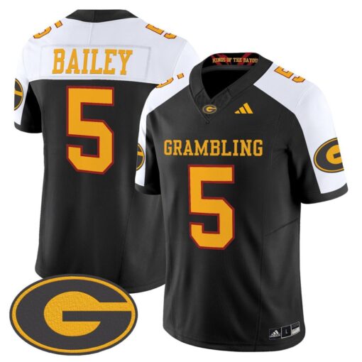 Deljay Bailey Jersey #5 Grambling Tigers 2025 Vapor Limited Stitched - Image 2