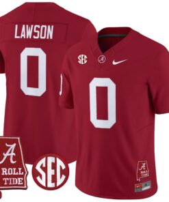 Deontae Lawson Jersey 0 Alabama Crimson Throwback Alabama Map Stitched Crimson