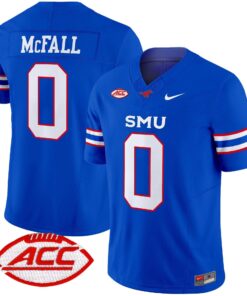 Derrick McFall Jersey 0 SMU Mustangs 2025 Vapor Limited Stitched Blue 02e94507 0f7a 4016 9490 10353e429c62