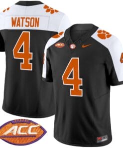Deshaun Watson Jersey 4 Clemson Tigers 2025 Vapor Limited Stitched Black Alter