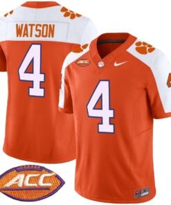 Deshaun Watson Jersey 4 Clemson Tigers 2025 Vapor Limited Stitched Orange Alter