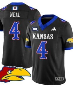 Devin Neal Jersey #4 Kansas Jayhawks Football 2025 Limited Stitched