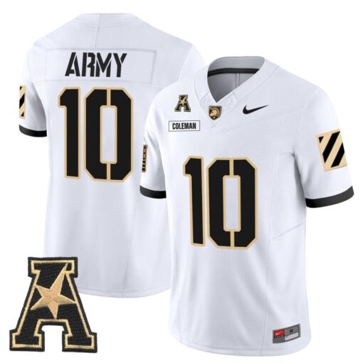 Dewayne Coleman Jersey #10 Army Black Knights 2025 Vapor Stitched - Image 2
