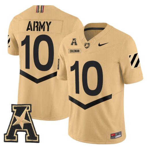 Dewayne Coleman Jersey #10 Army Black Knights 2025 Vapor Stitched - Image 5
