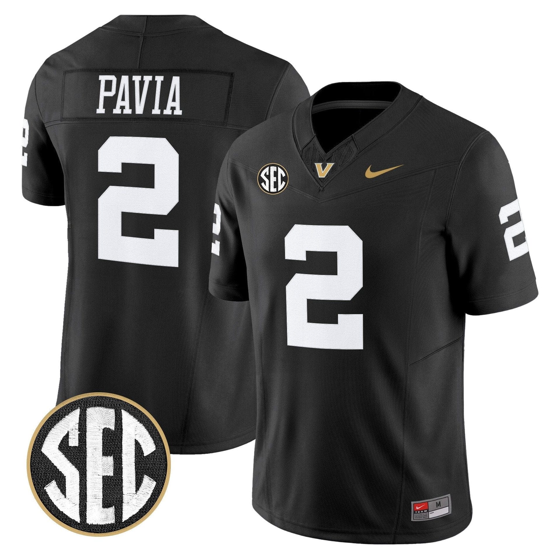 Diego Pavia Jersey #2 Vanderbilt Commodores 2025 Limited Stitched