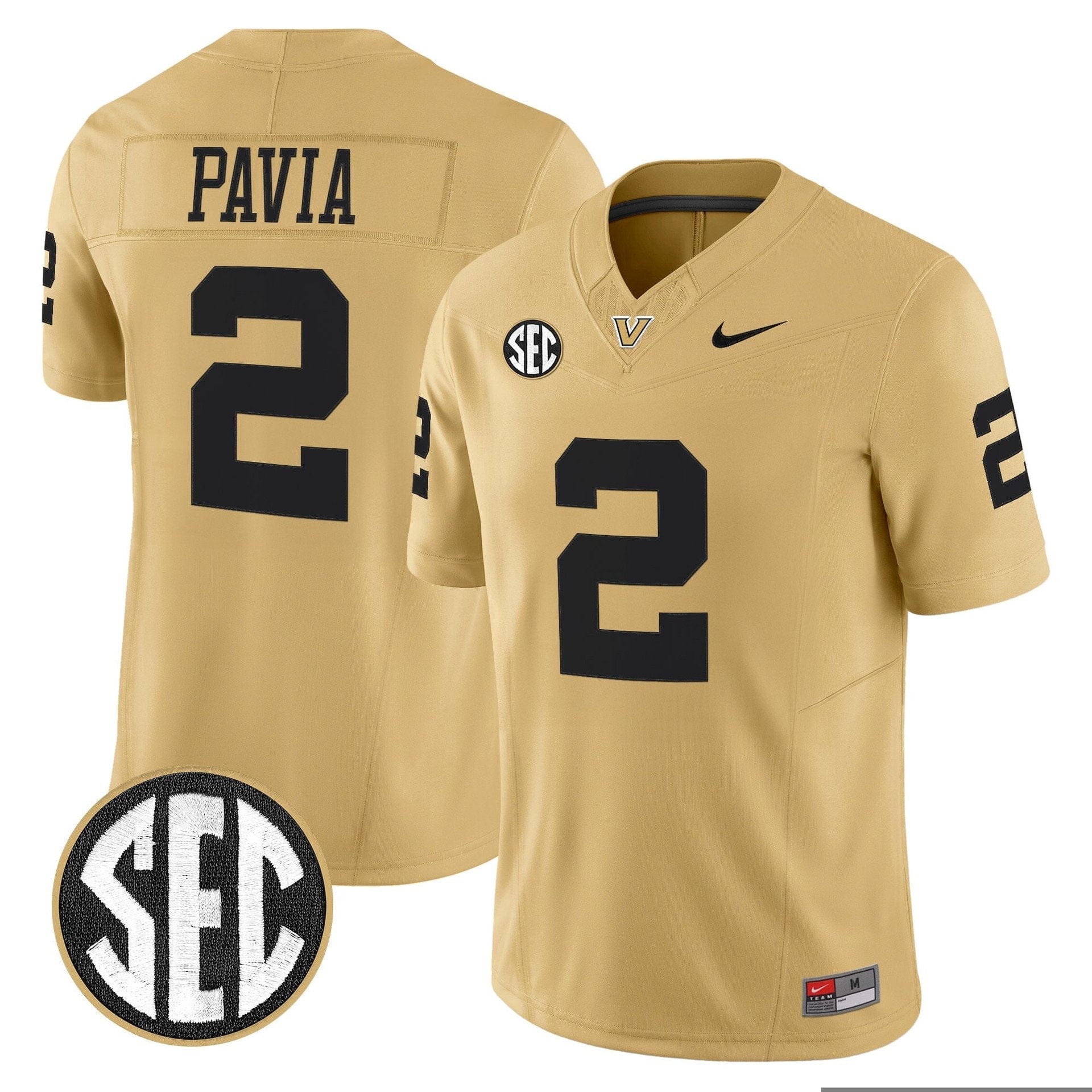 Diego Pavia Jersey #2 Vanderbilt Commodores 2025 Limited Stitched - Image 4