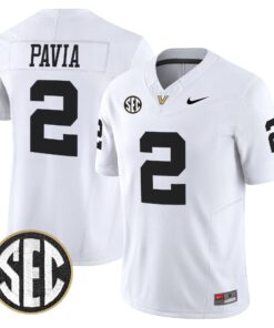 Diego Pavia Jersey 2 Vanderbilt Commodores 2025 Limited Stitched White c76c152d 9abb 4a49 9bf0 ed5e6719130c