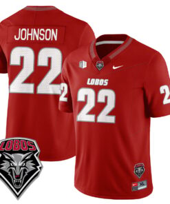 Dimitri Johnson Jersey #22 UNM Lobo Football 2025 Stitched