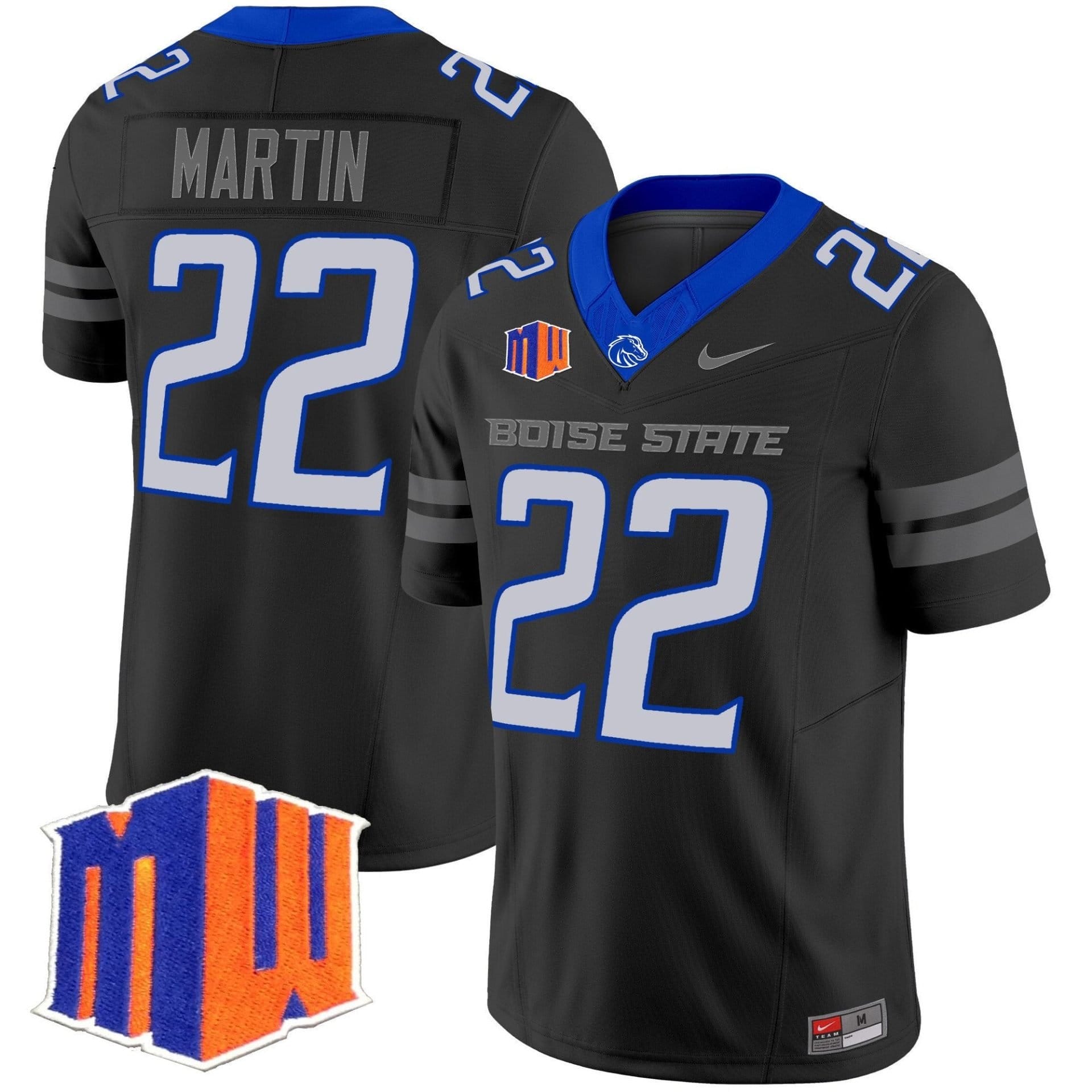 Doug Martin Jersey #22 Boise State Broncos 2025 Vapor Stitched