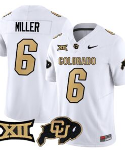 Alternative view of Drelon Miller Jersey #6 Colorado Buffaloes 2025 Limited Stitched
