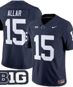 Drew Allar Jersey 15 Penn State Vapor Limited 2025 Stitched Navy