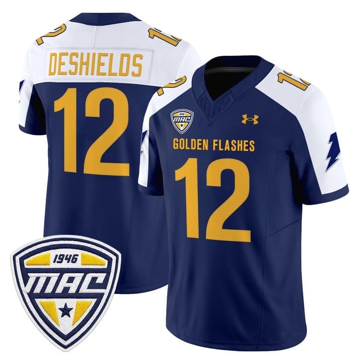 Dru DeShields Jersey #12 Kent State Golden Flashes 2025 Stitched - Image 4