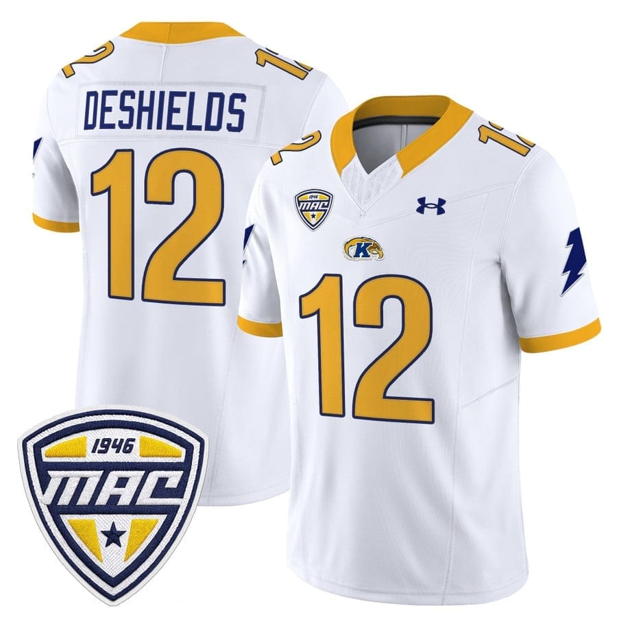 Dru DeShields Jersey #12 Kent State Golden Flashes 2025 Stitched - Image 2