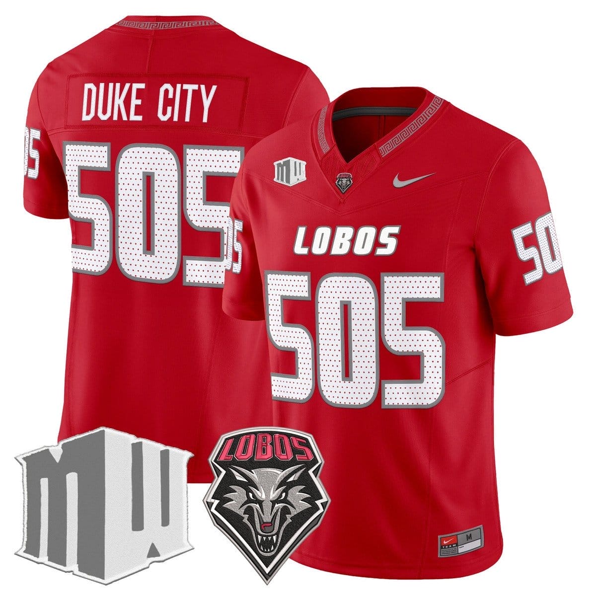 Duke City Jersey #505 New Mexico Lobos 2025 Vapor Limited Stitched - Image 3