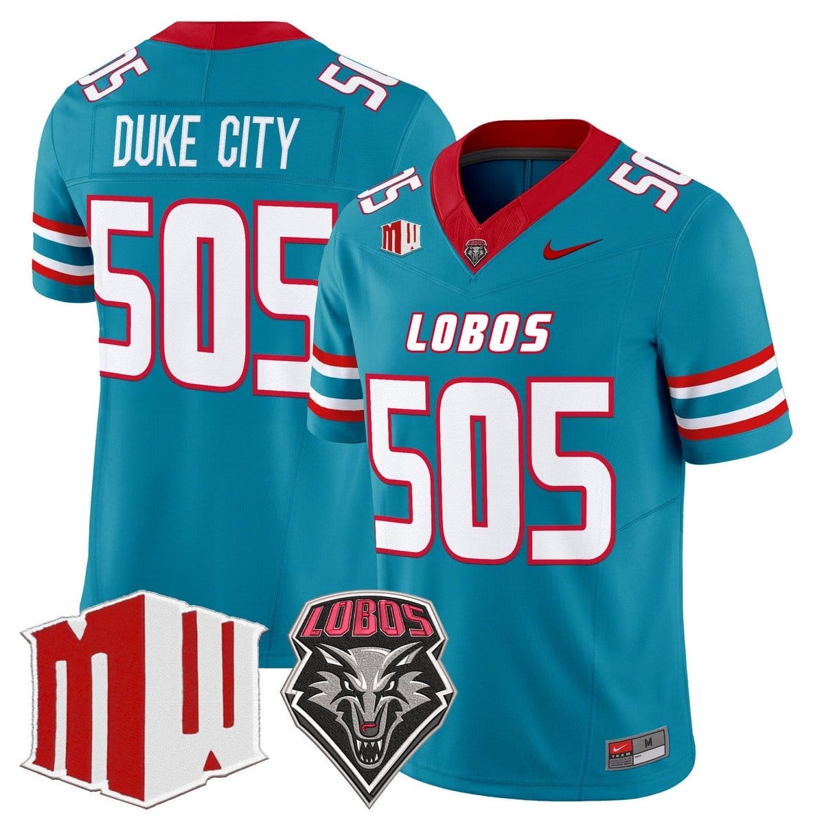 Duke City Jersey #505 New Mexico Lobos 2025 Vapor Limited Stitched
