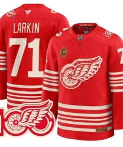 Dylan Larkin Jersey #71 Detroit Red Wings Centennial Season Premium Stitched