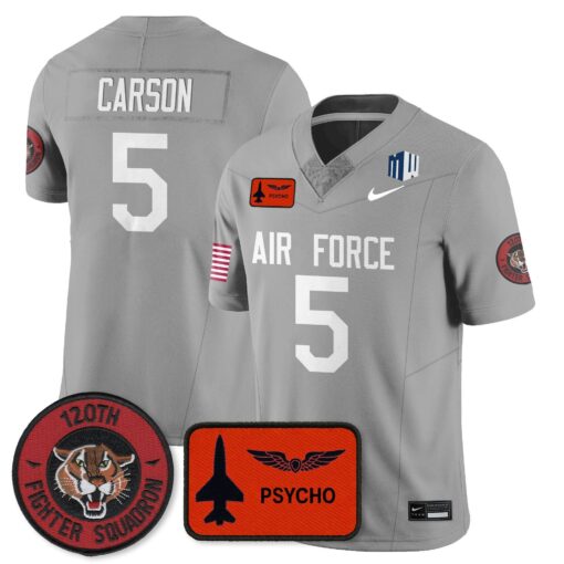 Dylan Carson Jersey #5 Air Force 2025 Honor F-16 Stitched - Image 2