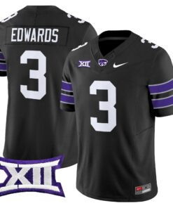 Dylan Edwards Jersey #3 Kansas State Wildcats 2025 Limited Stitched