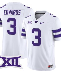 Alternative view of Dylan Edwards Jersey #3 Kansas State Wildcats 2025 Limited Stitched