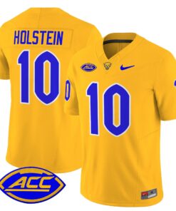 Eli Holstein Jersey 10 Pittsburgh Panthers 2025 Limited Stitched Gold 340bb853 1f79 4e9c ad1a 82647b66b694