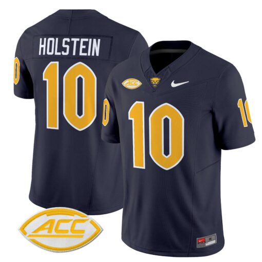 Eli Holstein Jersey #10 Pittsburgh Panthers 2025 Limited Stitched - Image 4