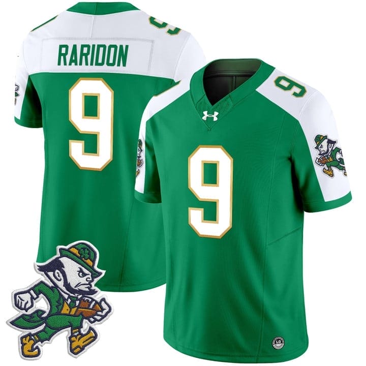 Eli Raridon Jersey #9 Notre Dame 2025 Gridiron Leprechaun Edition - Image 2