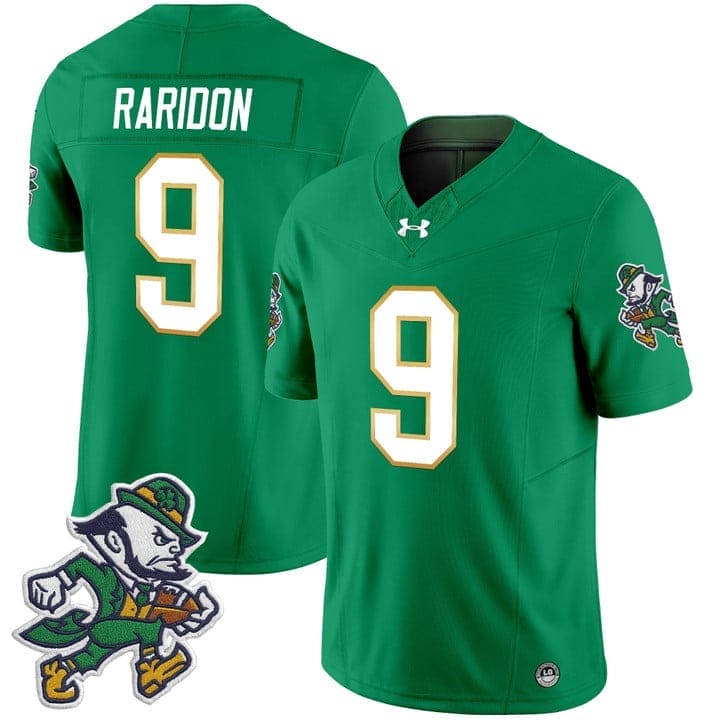 Eli Raridon Jersey #9 Notre Dame 2025 Gridiron Leprechaun Edition - Image 3