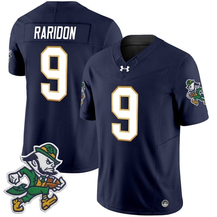 Eli Raridon Jersey #9 Notre Dame 2025 Gridiron Leprechaun Edition - Image 4