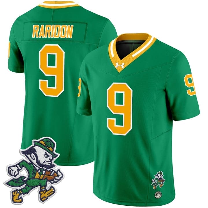 Eli Raridon Jersey #9 Notre Dame 2025 Gridiron Leprechaun Edition - Image 5