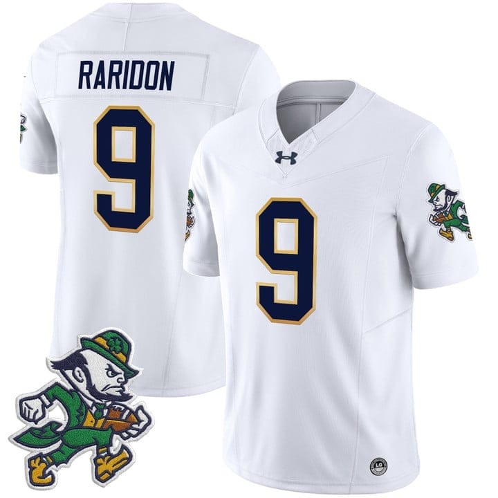 Eli Raridon Jersey #9 Notre Dame 2025 Gridiron Leprechaun Edition