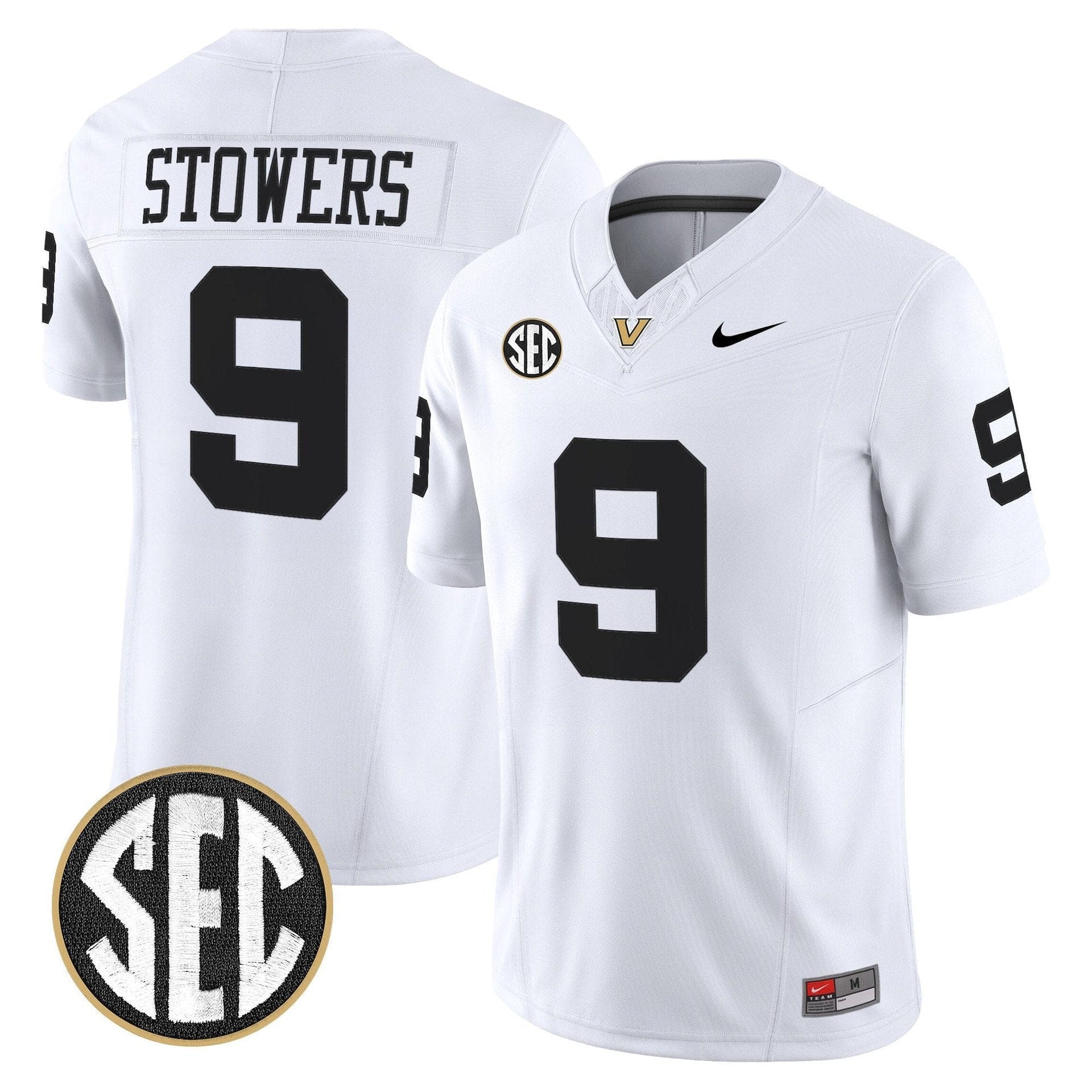 Eli Stowers Jersey #9 Vanderbilt Commodores 2025 Limited Stitched - Image 2