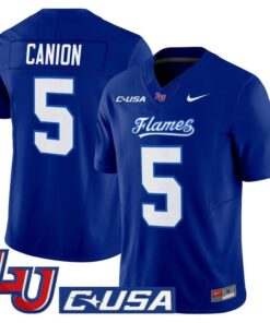 Alternative view of Elijah Canion Jersey #25 Liberty Flames 2025 Vapor Limited Stitched