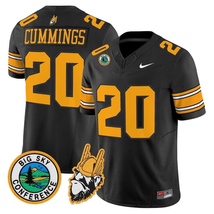 Elisha Cummings Jersey #20 Idaho Vandals 1975 Throwback Limited Stitched