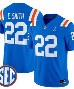 Emmitt Smith Jersey 22 Florida Gators 1960s Throwback Vapor Limited Royal
