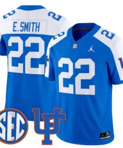 Emmitt Smith Jersey 22 Florida Gators 1960s Throwback Vapor Limited Royal Alter