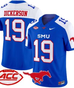 Eric Dickerson Jersey 19 SMU Mustangs 2025 Vapor Limited Stitched Blue Alter 8032062d 6499 4069 8cd6 18a2474046cd