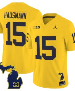Ernest Hausmann Jersey 15 Michigan Wolverines 2025 Limited V2 Stitched Maize 45ea0f95 1109 4e45 831b 123f04d93619