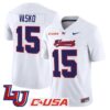 Ethan Vasko Jersey 15 Liberty Flames 2025 Limited Stitched White
