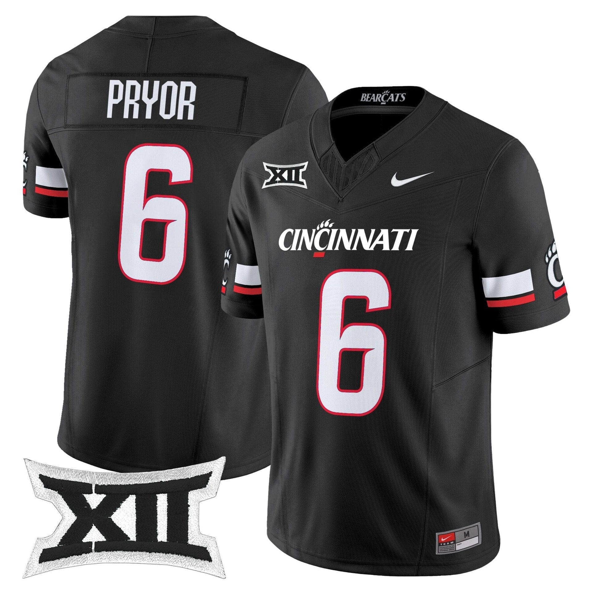 Evan Pryor Jersey #6 Cincinnati Bearcats 2025 Vapor Limited Stitched