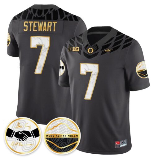 Evan Stewart Jersey #7 Oregon Ducks 2025 Shoe Duck Stitched