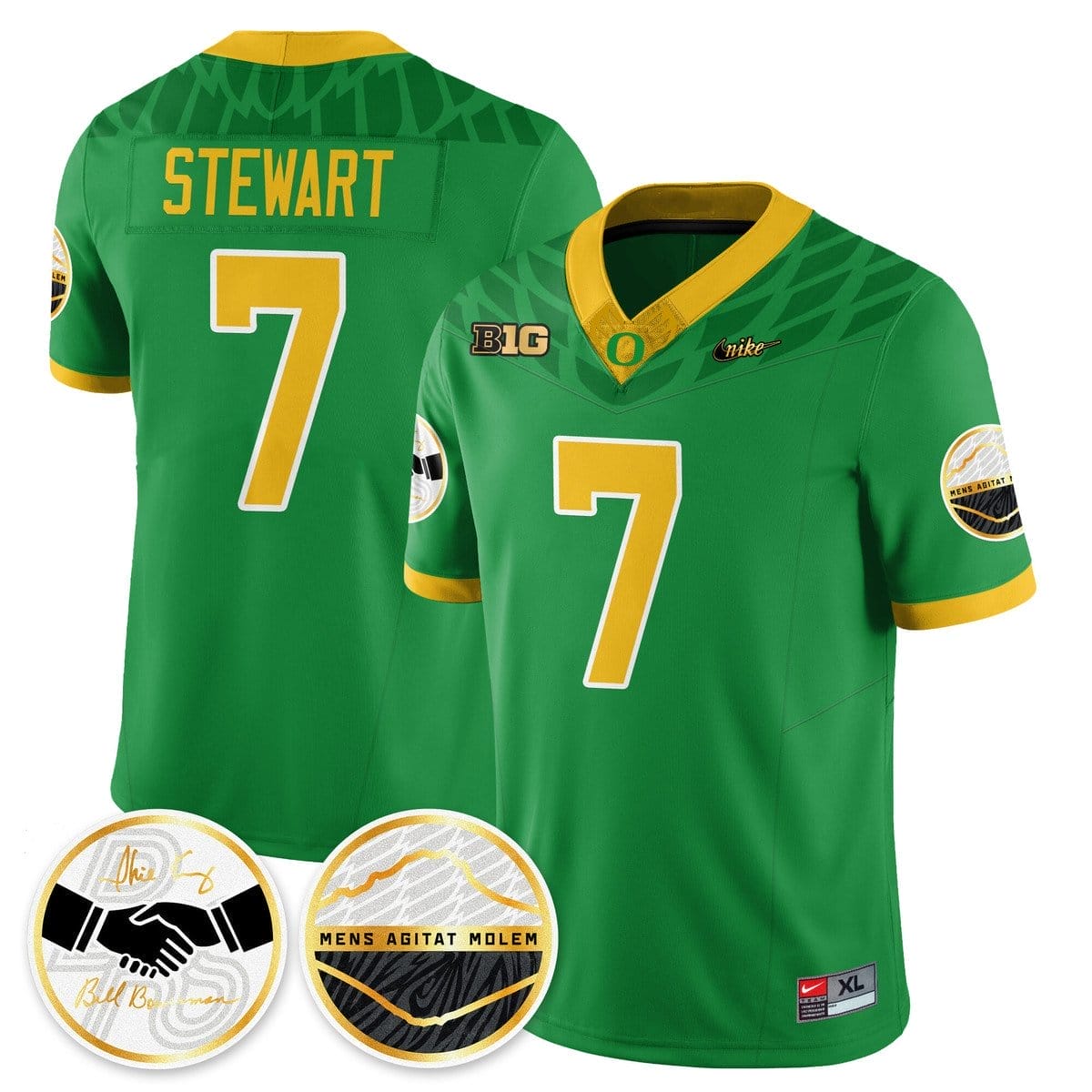 Evan Stewart Jersey #7 Oregon Ducks 2025 Shoe Duck Stitched - Image 4