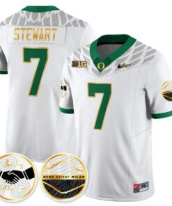 Evan Stewart Jersey 7 Oregon Ducks 2025 Shoe Duck Stitched White f7eaac6a eb94 451d b3d4 0287df9b1710
