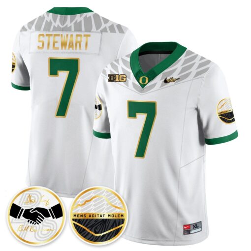 Evan Stewart Jersey #7 Oregon Ducks 2025 Shoe Duck Stitched - Image 2