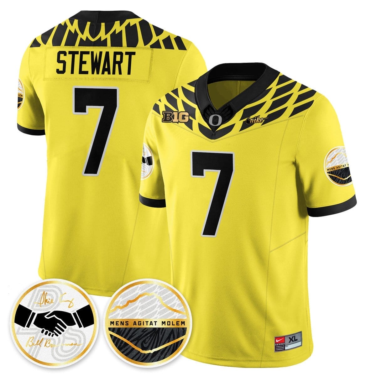 Evan Stewart Jersey #7 Oregon Ducks 2025 Shoe Duck Stitched - Image 5